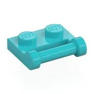 Plate Special 1 x 2 [Side Handle Closed Ends], Medium Azure