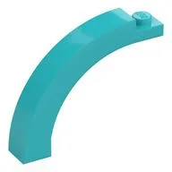 Brick Arch 1 x 5 x 3 1/3 Curved Top, Medium Azure