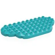 Duplo Plate 12 x 6 Rounded (Cloud), Medium Azure