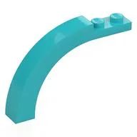 Brick Arch 1 x 6 x 3 1/3 Curved Top, Medium Azure