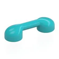 Bar 1 x 3 (Radio Handle, Phone Handset), Medium Azure