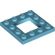 Plate Special 4 x 4 with 2 x 2 Opening, Medium Azure