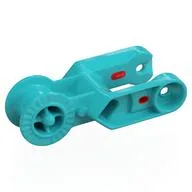 Duplo Digger Bucket Arm Double with Reinforced Locking Ring, Medium Azure
