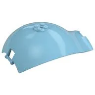Panel Curved Tapered with Bars at Each End, Medium Azure