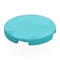 Tile Round 3 x 3, Medium Azure