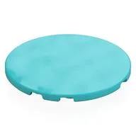 Tile Round 6 x 6, Medium Azure