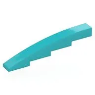 Brick Curved 1 x 8 x 1 2/3, Medium Azure