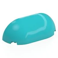 Brick Round, Curved Triple 2 x 6 x 1 2/3, Medium Azure