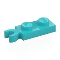 Plate Special 1 x 2 with Clip Vertical on End, Medium Azure