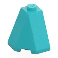 Brick Wedged, Sloped 65° 2 x 2 x 2 Corner, Medium Azure