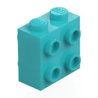 Brick Special 1 x 2 x 1 2/3 with 8 Studs on 2 Sides, Medium Azure