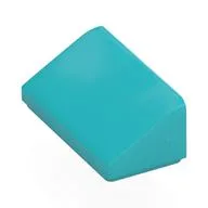 Brick Sloped 30° 1 x 2 x 2/3, Medium Azure