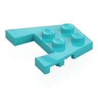 Wedge Plate 3 x 4 with Stud Notches [Reinforced Underside], Medium Azure