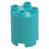 Duplo Brick Round 2 x 2 x 2, Medium Azure
