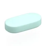 Tile Round 1 x 2, Light Aqua