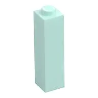 Brick 1 x 1 x 3, Light Aqua