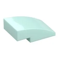 Brick Curved 3 x 2 No Studs, Light Aqua