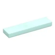Tile 1 x 4 with Groove, Light Aqua