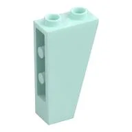 Brick Sloped Inverted 75° 2 x 1 x 3, Light Aqua