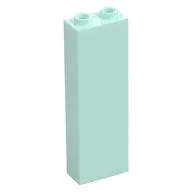 Brick 1 x 2 x 5 with Hollow Studs, Light Aqua