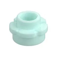 Plant, Flower, Plate Round 1 x 1 with 5 Petals, Light Aqua