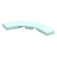 Tile 4 x 4 Curved, Macaroni, Light Aqua