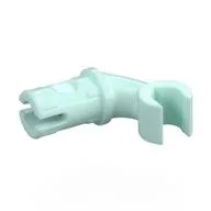 Arm, Short, with Technic Pin, Light Aqua