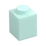 Brick 1 x 1, Light Aqua