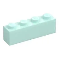 Brick 1 x 4, Light Aqua