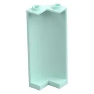 Cylinder Quarter 2 x 2 x 5 (Wall), Light Aqua