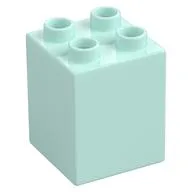 Duplo Brick 2 x 2 x 2, Light Aqua