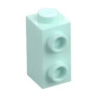 Brick Special 1 x 1 x 1 2/3 with Studs on 1 Side, Light Aqua