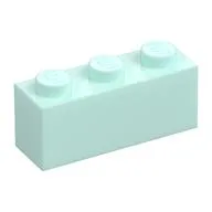 Brick 1 x 3, Light Aqua