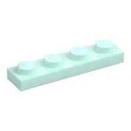 Plate 1 x 4, Light Aqua