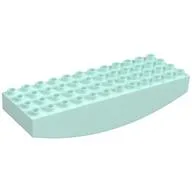 Duplo Brick 4 x 12 x 2 [Rocker], Light Aqua