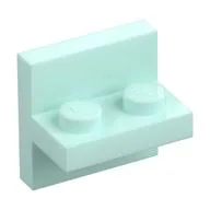 Bracket 2 x 2 with 1 x 2 Vertical Studs, Light Aqua