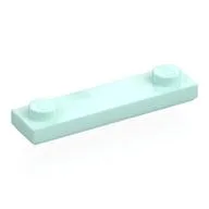 Plate Special 1 x 4 with 2 Studs with Groove [New Underside], Light Aqua