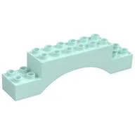 Duplo Brick 2 x 10 x 2 Arch, Light Aqua