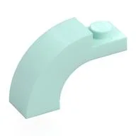 Brick Arch 1 x 3 x 1 2/3 Curved Top, Light Aqua