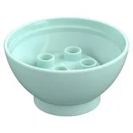 Duplo Egg, Bottom 4 x 4 x 1 3 / 4, Light Aqua