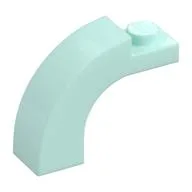 Brick Arch 1 x 3 x 2 Curved Top, Light Aqua
