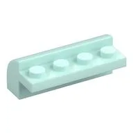 Brick Curved 2 x 4 x 1 1/3, Light Aqua
