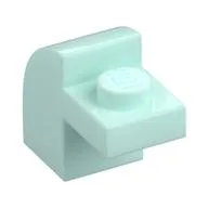 Brick Curved 1 x 2 x 1 1/3 with Curved Top, Light Aqua