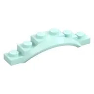 Wheel Arch, Mudguard, 1 1/2 x 6 x 1 [Arch Extended], Light Aqua