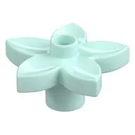 Duplo Plant, Flower with 1 Top Stud, Light Aqua