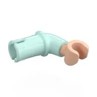 Arm, with Pin, Light Nougat Hand, Light Aqua