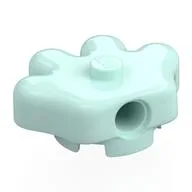 Brick Special, Hand 3 x 3 with Center Stud, 2 x 2 Anti-Studs, Light Aqua