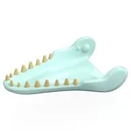Animal Body Part, Dinosaur, Mosasaurus Lower Jaw, Tan Teeth Print, Light Aqua