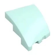 Brick Wedged, Curved 3 x 2 with Stud Notch Left, Light Aqua