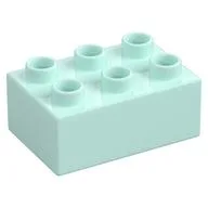 Duplo Brick 2 x 3, Light Aqua